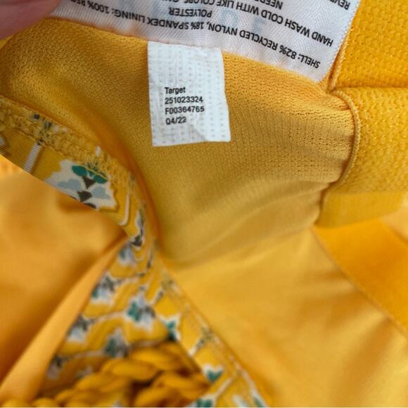 NWOT RHODE x Target Dainty Lotus Print with Rope One Piece Swimsuit Plus 2X - Picture 9 of 9